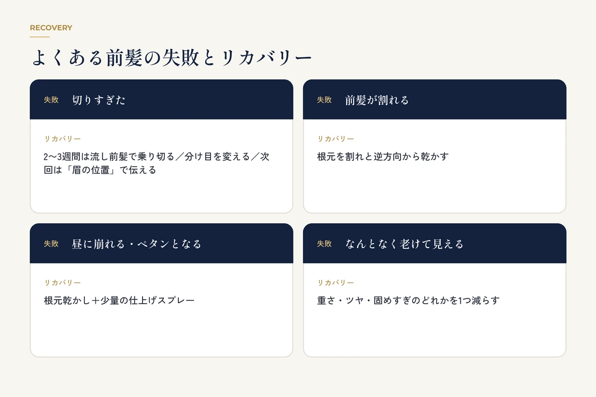 切りすぎ・割れ・崩れ・老け見えの4つの失敗とリカバリー方法